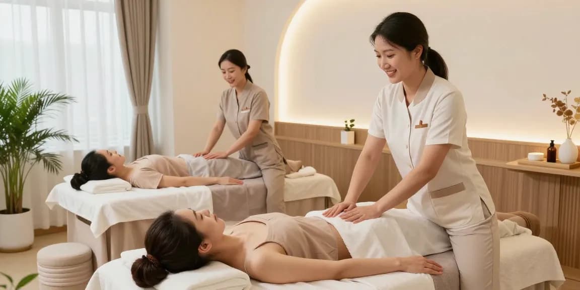 강남토닥이에서 제공하는 전문 여성 전용 마사지 서비스의 편안한 환경.