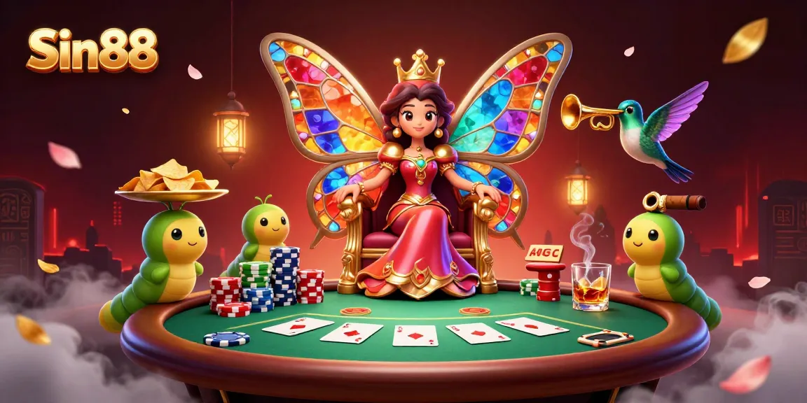 Experience exciting gameplay at Sin88 with luxurious settings, vibrant characters, and thrilling poker action.