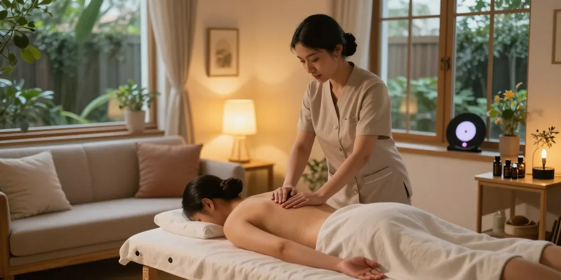 Experience an inviting 서울출장안마 with a professional therapist providing relaxation in a cozy home setting.