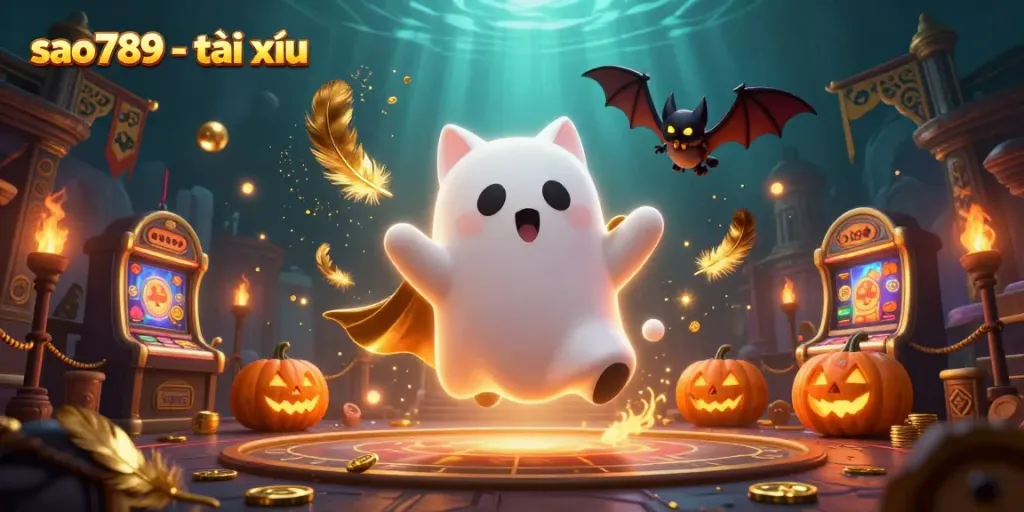 Experience the excitement of sao789 - tài xỉu with spooky 3D characters in a enchanted casino!